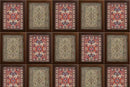 Multi Frames Pattern Wooden Wallpaper
