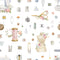 Mutli Sewing Pattern Boutique Wallpaper