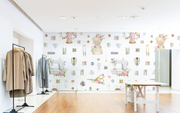 Mutli Sewing Pattern Boutique Wallpaper