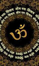 Om Namah Shivay Textured Om Wallpaper