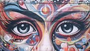 Painted Woman Face Bar Wallpaper