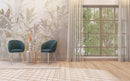 Palm Leaf Pattern Boho Wallpaper