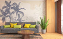 Palm Trees Pattern Boho Wallpaper