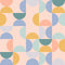 Pastel Elegance Abstract Pattern Geometric Wallpaper