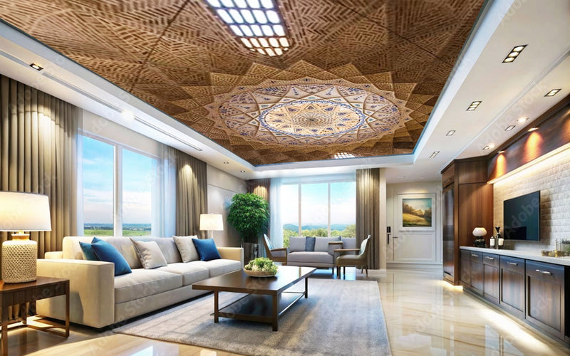 Persian Building Design Ceiling Wallpaper