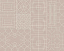 Pink Chinese Style Geometric Wallpaper