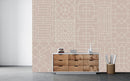 Pink Chinese Style Geometric Wallpaper