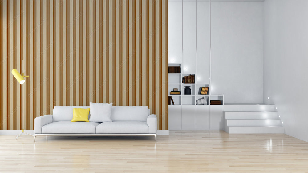 Plank Themed Wooden Wallpaper