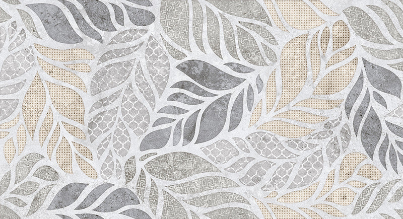 Shining Leafy Pattern Tropical Wallpaper