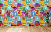 Postage Stamps Theme Aesthetic Wallpaper