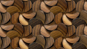 Pretty Pattern Wooden Wallpaper