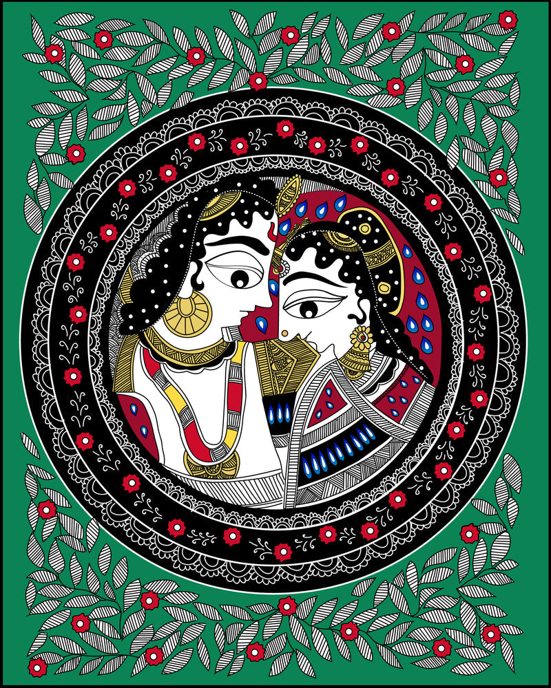 Radha Krishna Traditional Wallpaper