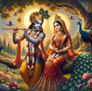 Radha and Krishna Eternal Love Wallpaper