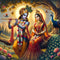 Radha and Krishna Eternal Love Wallpaper