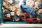 Royal Look 3D Peacock Wallpaper