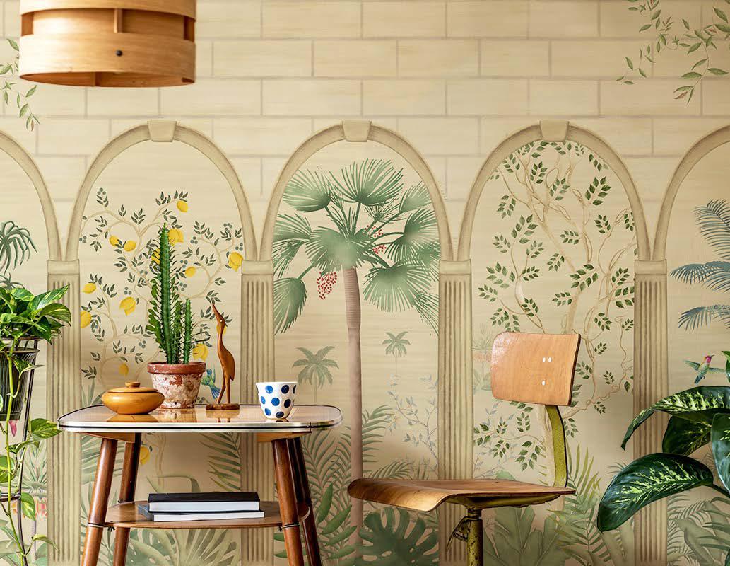 Royal Tropical Look Wallpaper – Myindianthings