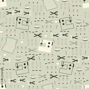 Scissors Pattern Boutique Wallpaper