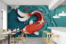 Sea Beauty Themed Cafe Wallpaper