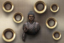 Shining Black Statue Theme Buddha Wallpaper