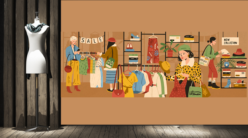 Shopping Vibes Boutique Wallpaper
