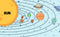 Solar System Illustration Kids Wallpaper