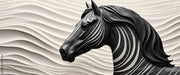 Solid Black Horse Wallpaper