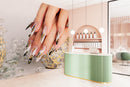 Sparkling Nail Themed Salon Wallpaper