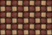 Square Box Pattern Wooden Wallpaper