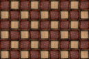 Square Box Pattern Wooden Wallpaper