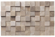 Square Box Themed Wooden Wallpaper