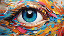 Super Attractive Eye Painting Bar Wallpaper