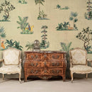 Terrific Tropical Themed Chinoiserie Wallpaper