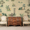 Terrific Tropical Themed Chinoiserie Wallpaper