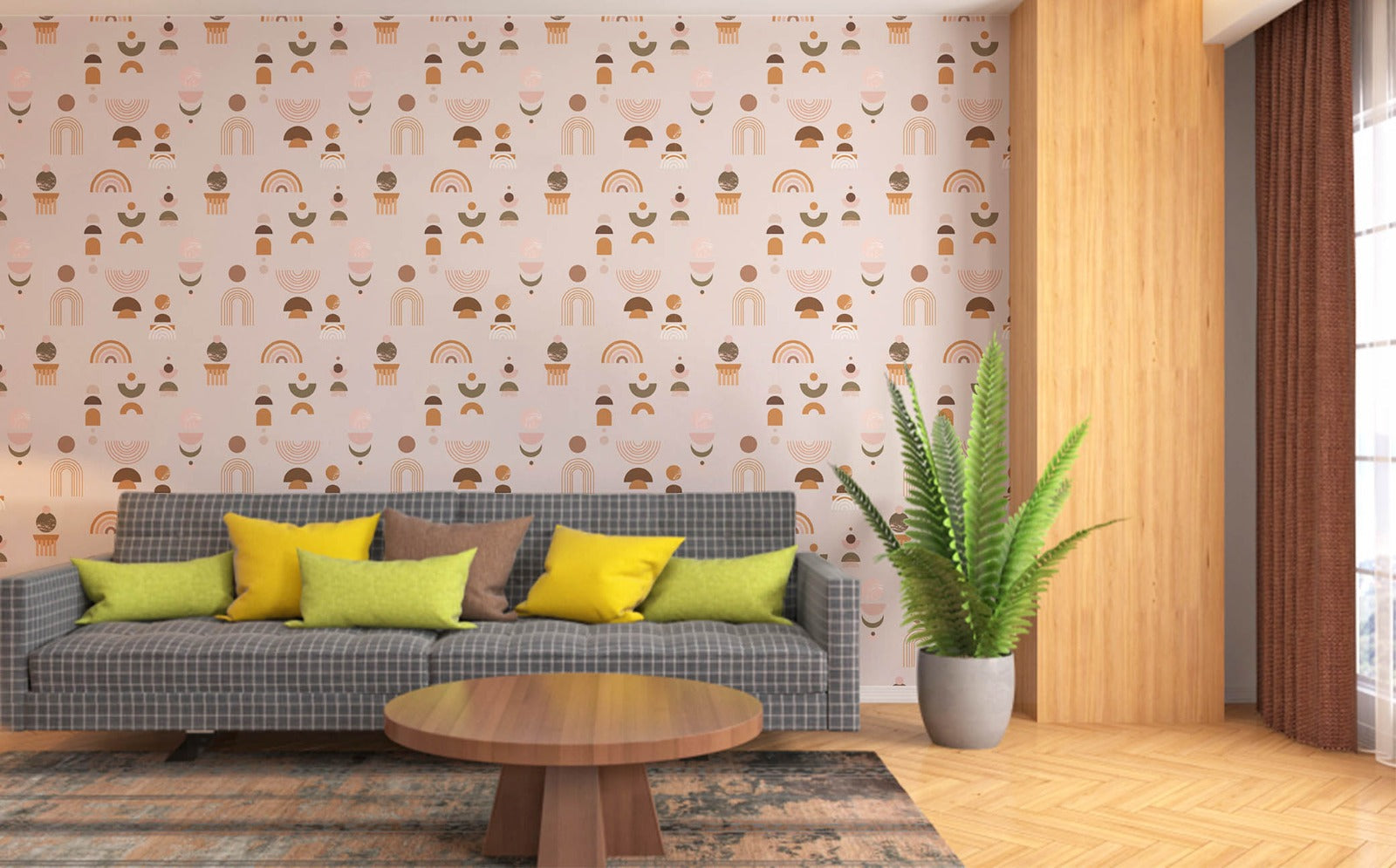 Visual Reference: Trendy Abstract Bohemian Texture Wallpaper