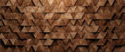 Triangular Pattern Wooden Wallpaper