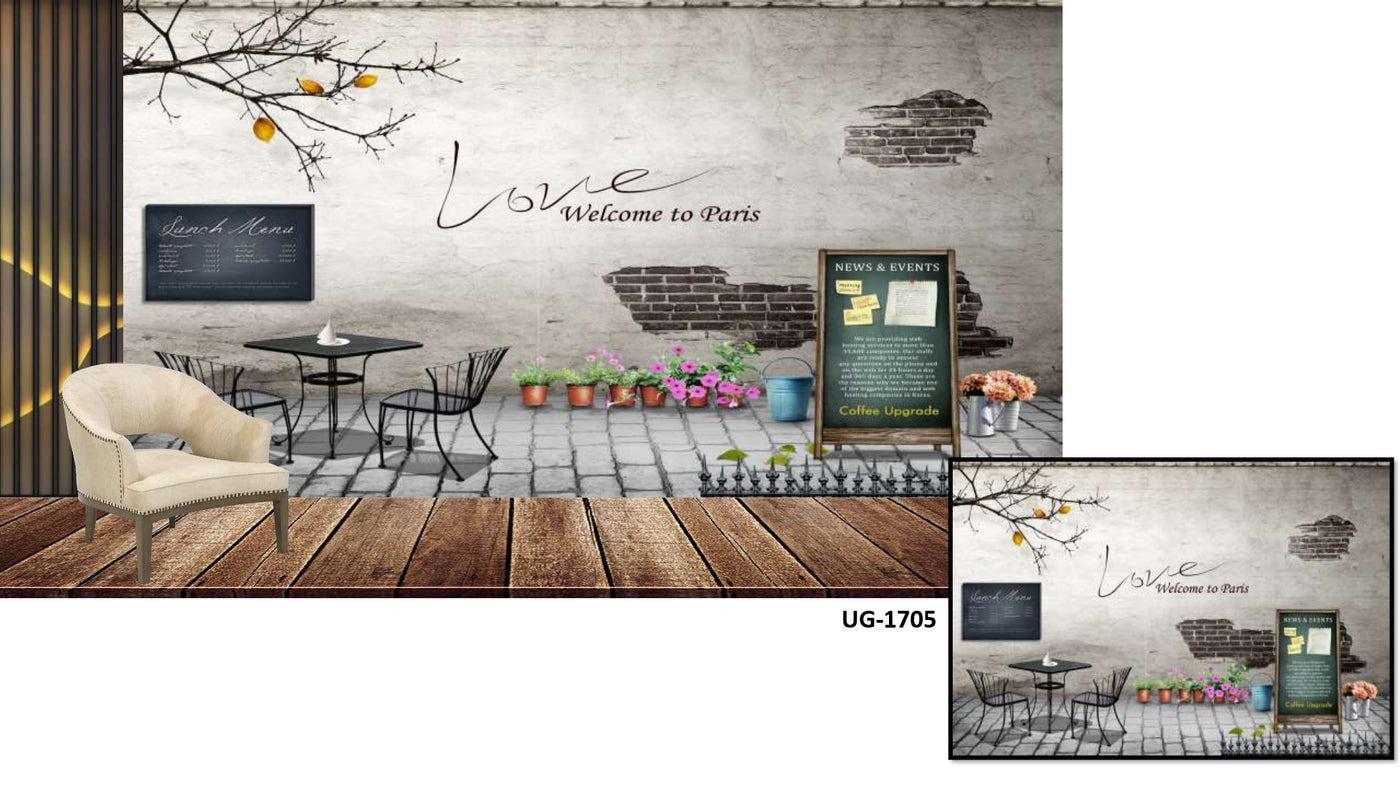 Grey faded brick wallpaper