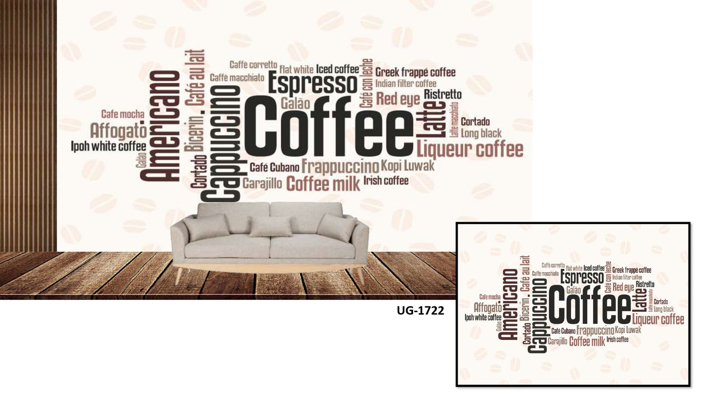 Typography cafe wall