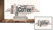 Typography cafe wall