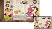Wooden Chinese wallpaper