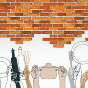 Vintage Look Cafe Wallpaper