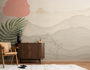 Water Colour Floral Theme Abstract Wallpaper