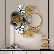 Floral Flower Petals Circle Mirror
