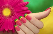 Wonderful Nail Paint Themed Salon Wallpaper