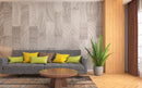 Wood Textured Look Boho Wallpaper