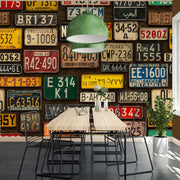 Vintage Ride - Retro Number Plate Wallpaper