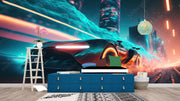 Fastest racing car wallpaper design