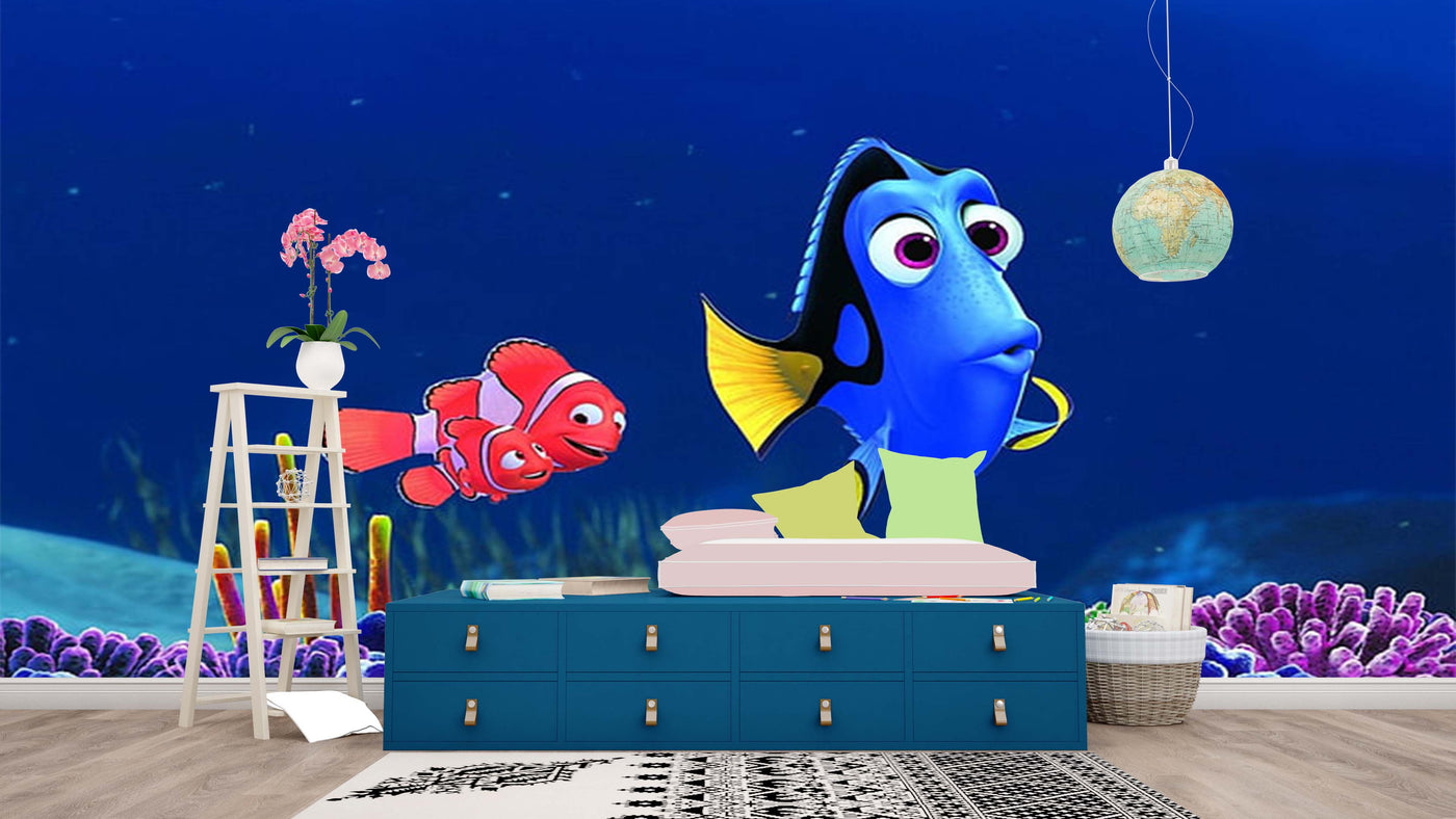 Blue finding Nimo wallpaper for kids