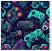 Gaming controller wallpaper design for room