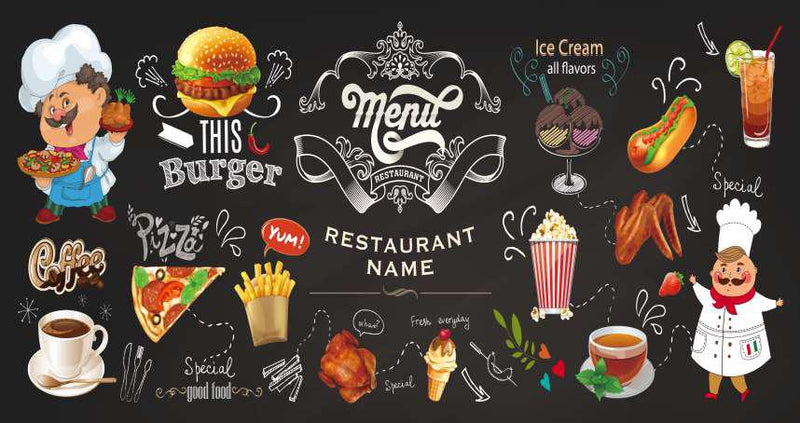 Fast food restaurant wallpaper