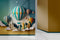 3D Air balloon kids theme wallpaper design